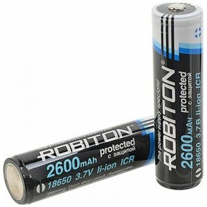 Батарейка Robiton 2.6/Li18650 Bulk, с защитой, 12383