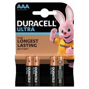 Батарейка щелочная duracell LR03 (AAA) optimum 1.5в бл/4