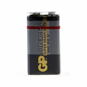 Батарейка солевая GP Supercell Super Heavy Duty, 6F22-1S, 9В, крона, спайка, 1 шт. (комплект из 14 шт)