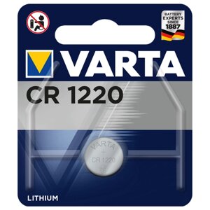 Батарейка VARTA CR1220, в упаковке: 1 шт.