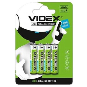 Батарейка Videx AAA 4 шт