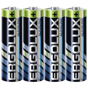 Батарейки ergolux alkaline LR6 SR4, 4 шт.