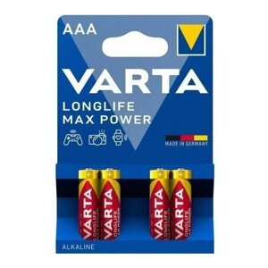 Батарейки мизинчиковые VARTA LR03 LongLife Max Power (4 шт)