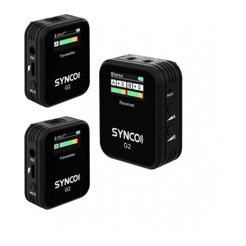 Беспроводная микрофонная система SYNCO G2(A2) 2,4 ГГц (2 передатчика)