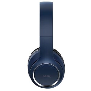 Беспроводные наушники Hoco W28, mini jack 3.5 mm, blue