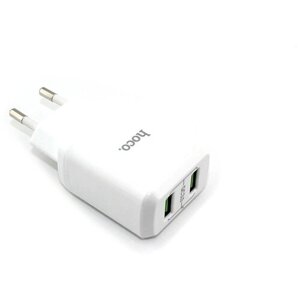 Блок питания HOCO N6 Charmer QC3.0, 18W, два порта USB, 5V, 3.0A, белый