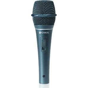 Carol Sigma Plus 3 Микрофон вокальный динамический суперкардиоидный c выключателем, 50-16000Гц, с держателем и кабелем 6,3мм-XLR 4,5м.