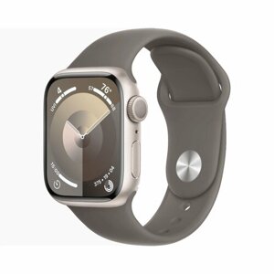 Часы Apple Watch Series 9 GPS 41mm Starlight Aluminum Case with Clay Sport Band - M/L