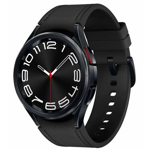 Часы Samsung Galaxy Watch 6 Classic 43мм 1.3" AMOLED корп. черн. рем. черный