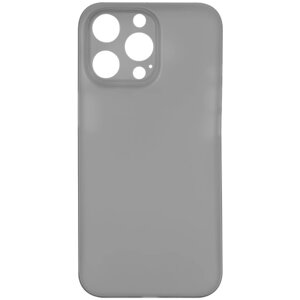 Чехол для Apple iPhone 13 Pro / Ультратонкая накладка на Айфон 13 Про, полупрозрачная, серый)