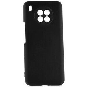 Чехол для Huawei Honor 50 Lite/Nova 8i Kruche Silicone Plain Black, противоударный пластиковый кейс, защитный силиконовый бампер, софттач накладка