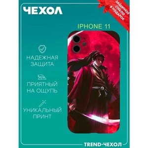 Чехол для телефона Apple iPhone 11 c принтом аниме самурай