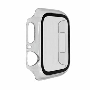 Чехол и защитное стекло для Apple Watch Series 4/5/6/SE, 44 мм прозрачный