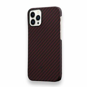 Чехол карбоновый для iPhone 15 Pro MagSafe кевларовый из арамидного волокна, сверхтонкий, прочный