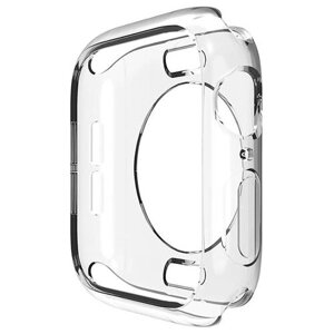Чехол-кейс-пенал MyPads для умных смарт-часов Apple Watch 38mm тонкий силиконовый прозрачный