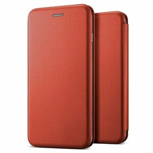 Чехол-книга боковая для Huawei Honor X8 красный