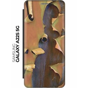 Чехол-книжка Древнее дерево на Samsung Galaxy A22s 5G / Самсунг А22с черный