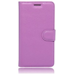 Чехол-книжка MyPads для LG K10/ К10 LTE K410 / 430 / M2 5.3 с мульти-подставкой застёжкой и визитницей фиолетовый