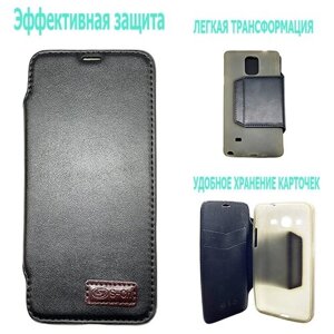 Чехол книжка S-CH, кожаная, Samsung Galaxy G355/GALAXY CORE 2 черный