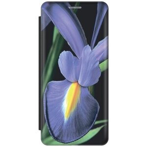 Чехол-книжка Сиреневая калла на Samsung Galaxy S21 Ultra / Самсунг С21 Ультра черный