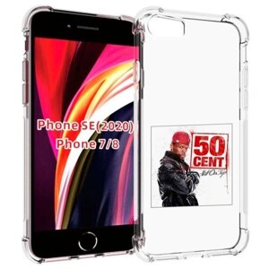 Чехол MyPads 50 Cent - Still On Top для iPhone 7 4.7 / iPhone 8 / iPhone SE 2 (2020) / Apple iPhone SE3 2022 задняя-панель-накладка-бампер