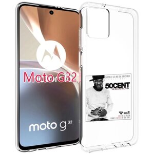 Чехол MyPads 50 Cent - The Reconstruction для Motorola Moto G32 задняя-панель-накладка-бампер