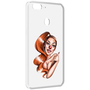 Чехол MyPads девушка-клоун для Oppo Realme 2 задняя-панель-накладка-бампер