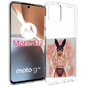 Чехол MyPads девушка-в-нижнем-белье женский для Motorola Moto G32 задняя-панель-накладка-бампер
