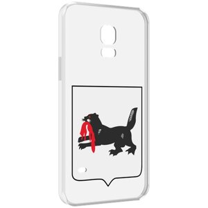 Чехол MyPads герб-игркутскои-области для Samsung Galaxy S5 mini задняя-панель-накладка-бампер
