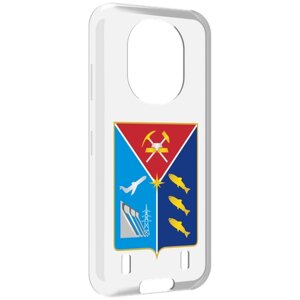 Чехол MyPads герб-магаданская-область для Oukitel WP16 задняя-панель-накладка-бампер