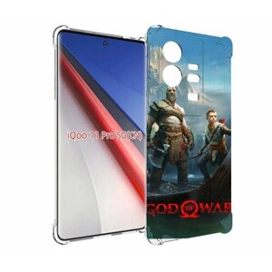 Чехол MyPads God Of War Кратос Атрей для Vivo iQOO 11 Pro задняя-панель-накладка-бампер