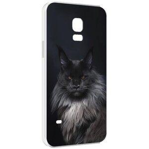 Чехол MyPads кошка меин кун 2 для Samsung Galaxy S5 mini задняя-панель-накладка-бампер