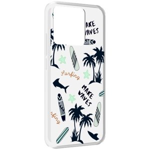 Чехол MyPads пляжная-тематика для Xiaomi Redmi 10A задняя-панель-накладка-бампер