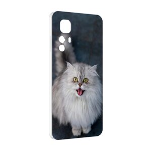 Чехол MyPads порода кошки британская длинная для Blackview A85 задняя-панель-накладка-бампер