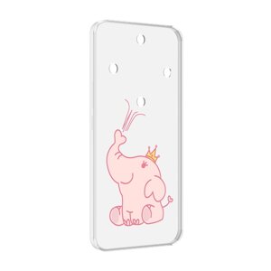 Чехол MyPads слоник-принц детский для Honor Magic 5 Lite / Honor X9a задняя-панель-накладка-бампер
