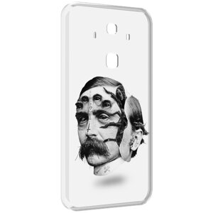 Чехол MyPads страшное лицо мужчины для Huawei Mate 10 Pro задняя-панель-накладка-бампер