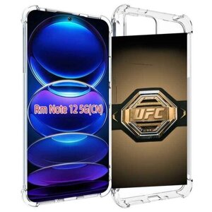 Чехол MyPads UFC единоборства мужской для Xiaomi Redmi Note 12 / POCO X5 задняя-панель-накладка-бампер