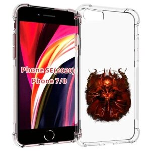 Чехол MyPads яркий демон для iPhone 7 4.7 / iPhone 8 / iPhone SE 2 (2020) / Apple iPhone SE3 2022 задняя-панель-накладка-бампер