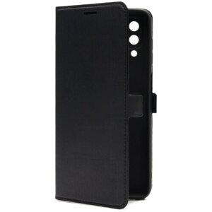 Чехол на Samsung Galaxy A22/ M22 (Самсунг Галакси А22/М22) черный книжка экокожа подставка отделение для карт магниты Book case, Brozo