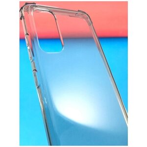 Чехол на смартфон Samsung Galaxy S11E накладка силиконовая прозрачная с противоударными углами в виде воздушной подушки c перфорацией