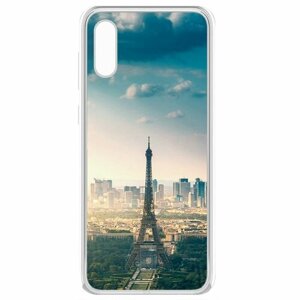 Чехол-накладка Krutoff Clear Case Франция, Эйфелева Башня для Samsung Galaxy A02 (A022)