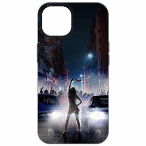 Чехол-накладка Krutoff Soft Case Форсаж. Стритрейсинг для iPhone 14 черный