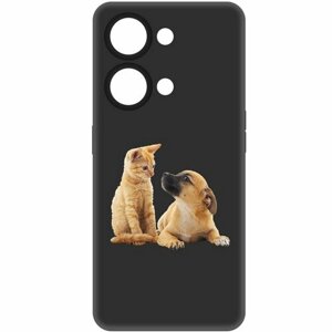 Чехол-накладка Krutoff Soft Case Лучшие друзья для OnePlus Nord 3 5G черный
