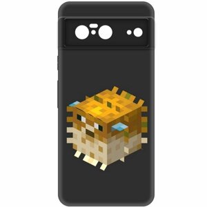 Чехол-накладка Krutoff Soft Case Minecraft-Иглобрюх для GOOGLE Pixel 8 черный