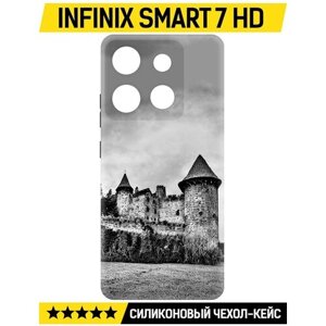 Чехол-накладка Krutoff Soft Case Старый замок для INFINIX Smart 7 HD черный