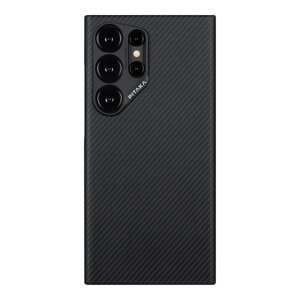 Чехол-накладка Pitaka MagEZ 4 для Galaxy S24 Ultra, кевлар, черный/серый