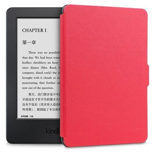 Чехол-обложка MyPads для электронной книги Amazon Kindle Paperwhite 1/ 2/ 3 (2012/ 2013/ 2015) пластиковый основе красный