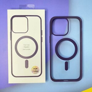 Чехол с магнитным креплением Фиолетовый на IPhone 14 Pro Max / Бампер на айфон 14 Pro Max