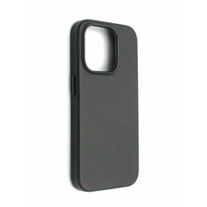 Чехол с MagSafe на iPhone 12 Pro Max Кожаный (New line)-Чёрный