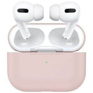 Чехол силиконовый для Airpods Pro, песочно-розовый (19)